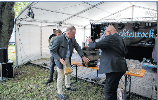 Der Bieranstich am Freitag um 19 Uhr markiert den Beginn der Eyber Kirchweih.