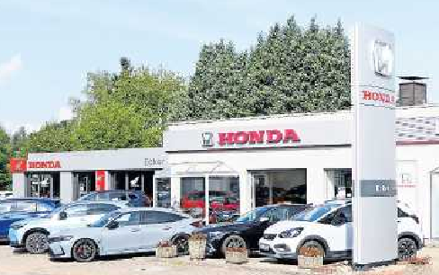 Das Autohaus Honda Ecker in Hauptstuhl FOTO: POT