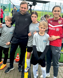 Fußball-Nachwuchs mit Heiko Gerber und Besarta„Besa“ Leci