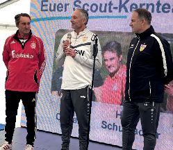 Das Scouting-Team mit Harald Schumacher, Manuel Koller und Kai Oswald