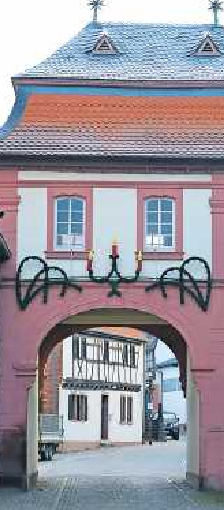 Blick auf das Dreisener Tor in Göllheim. FOTO: MWL