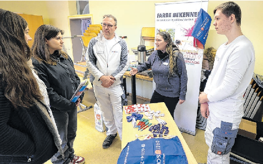 Hier im letzten Jahr am Stand von „Drei Schilde“, das Eberswalder Unternehmen ist auch in diesem Jahr wieder dabei.