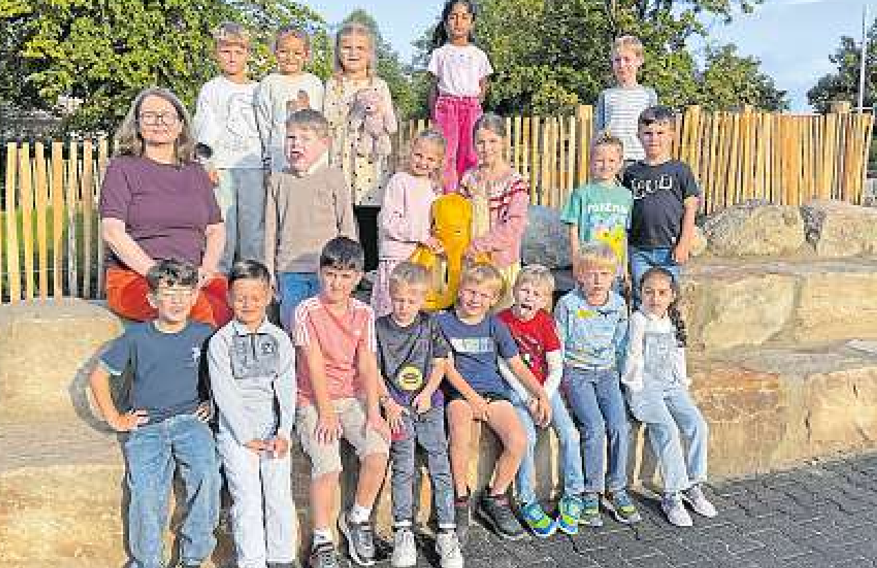 Die Klasse 1a mit Klassenlehrerin Vanessa Krause. Fotos (6): Grundschule Wentorf/hfr