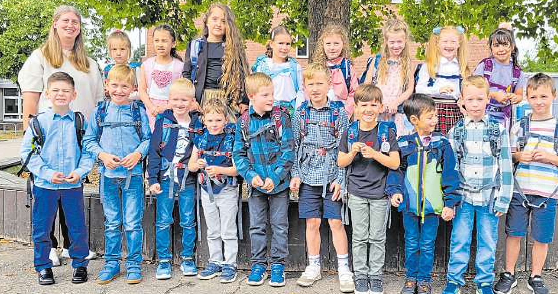 Klasse 1b, Klassenlehrerin Fr. Tina Wittke