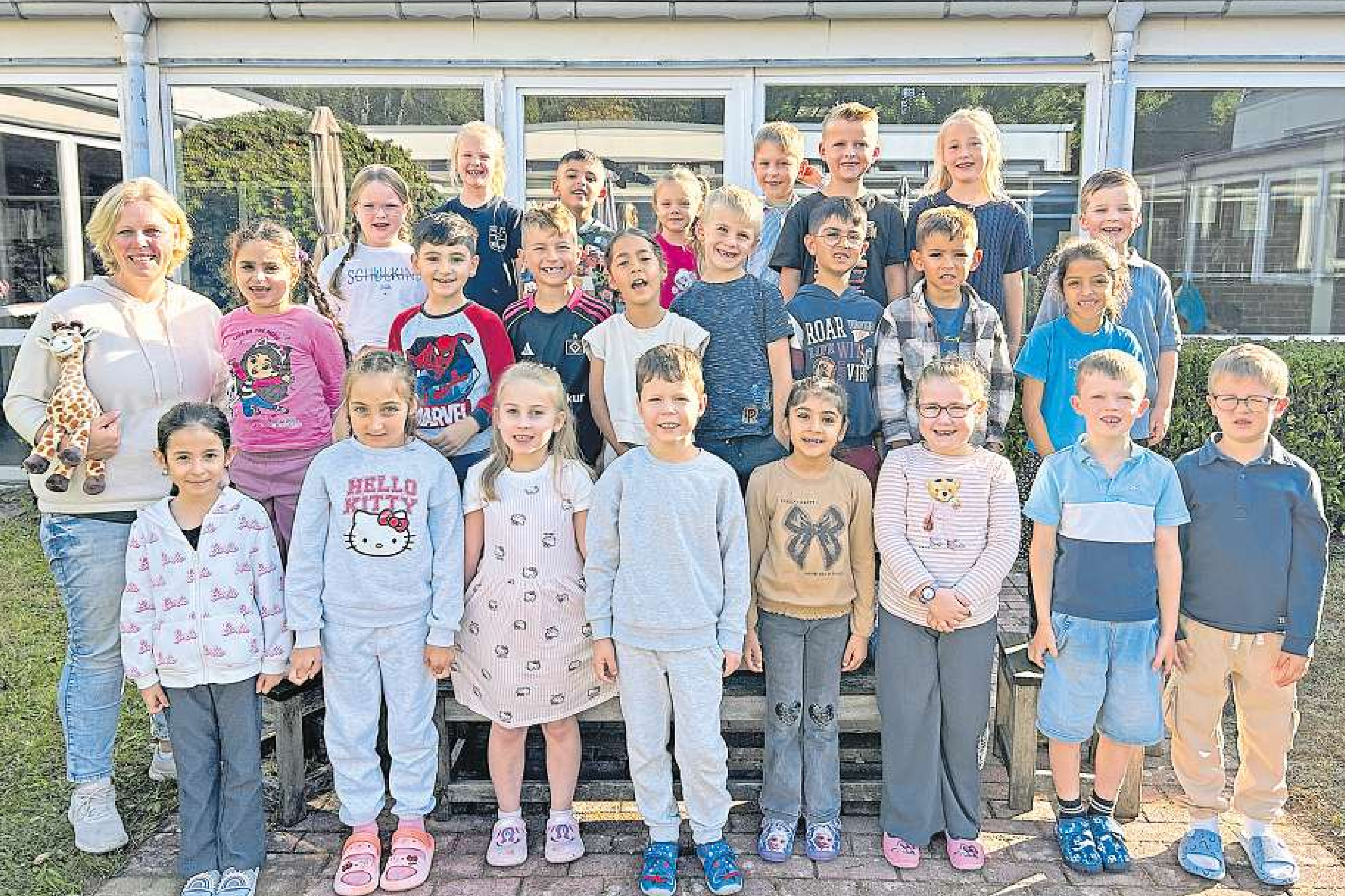 Klasse 1a, Klassenlehrerin Fr. Carstensen