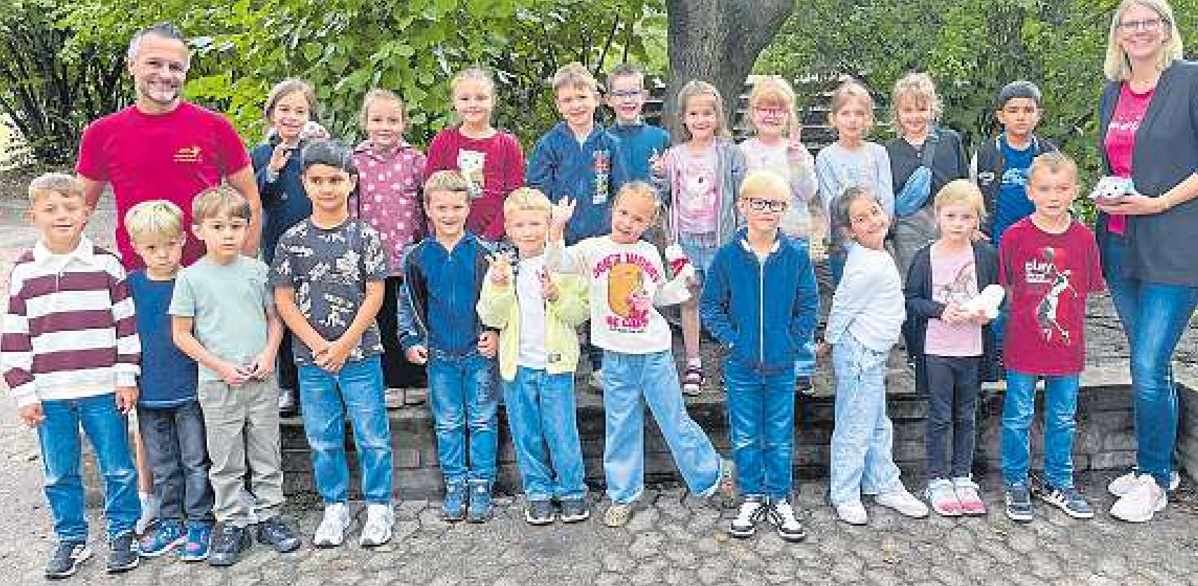 Klasse 1c, Klassenlehrerin Fr. Kölln (r.) Fotos: Goethe Schule/hfr (3)