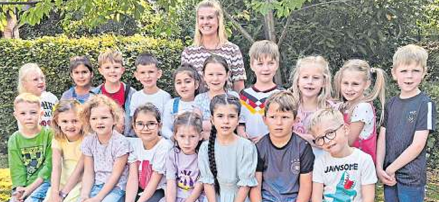Klasse 1a, Klassenlehrerin Fr. Böker
