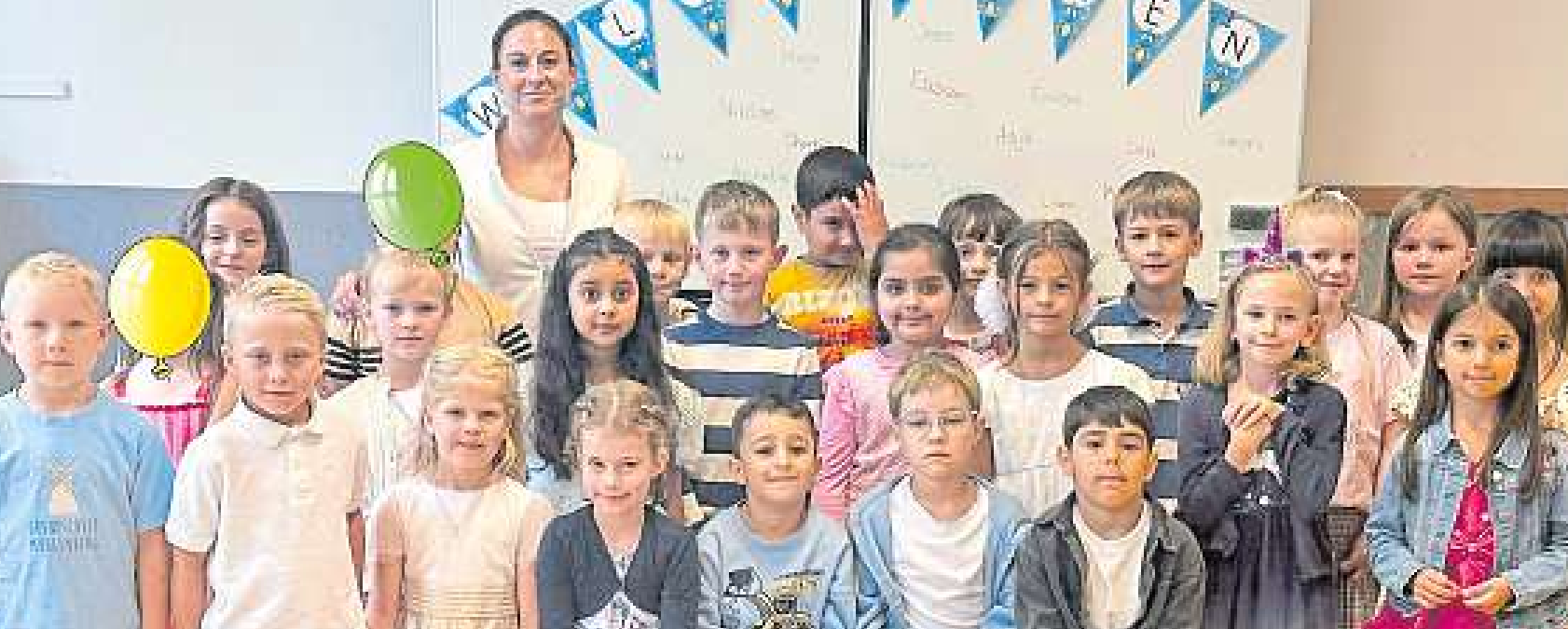 Klasse 1c, Klassenlehrerin Fr. Thede
