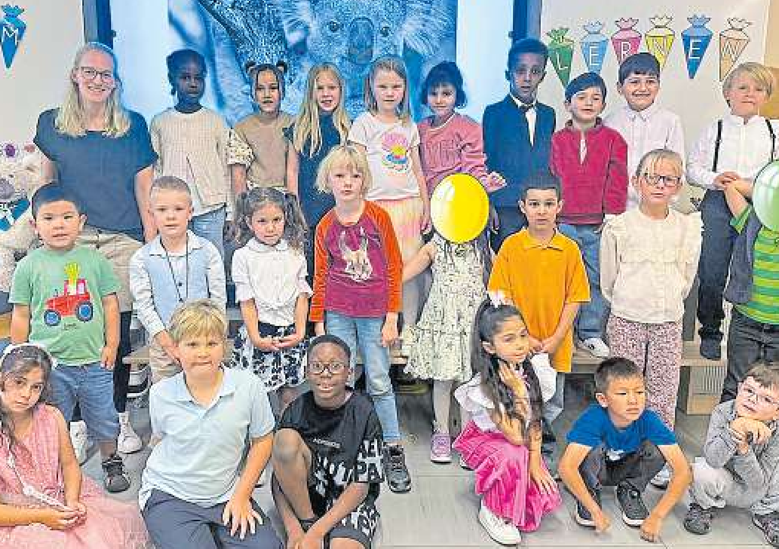 Klasse 1b, Klassenlehrerin Fr. Seepe