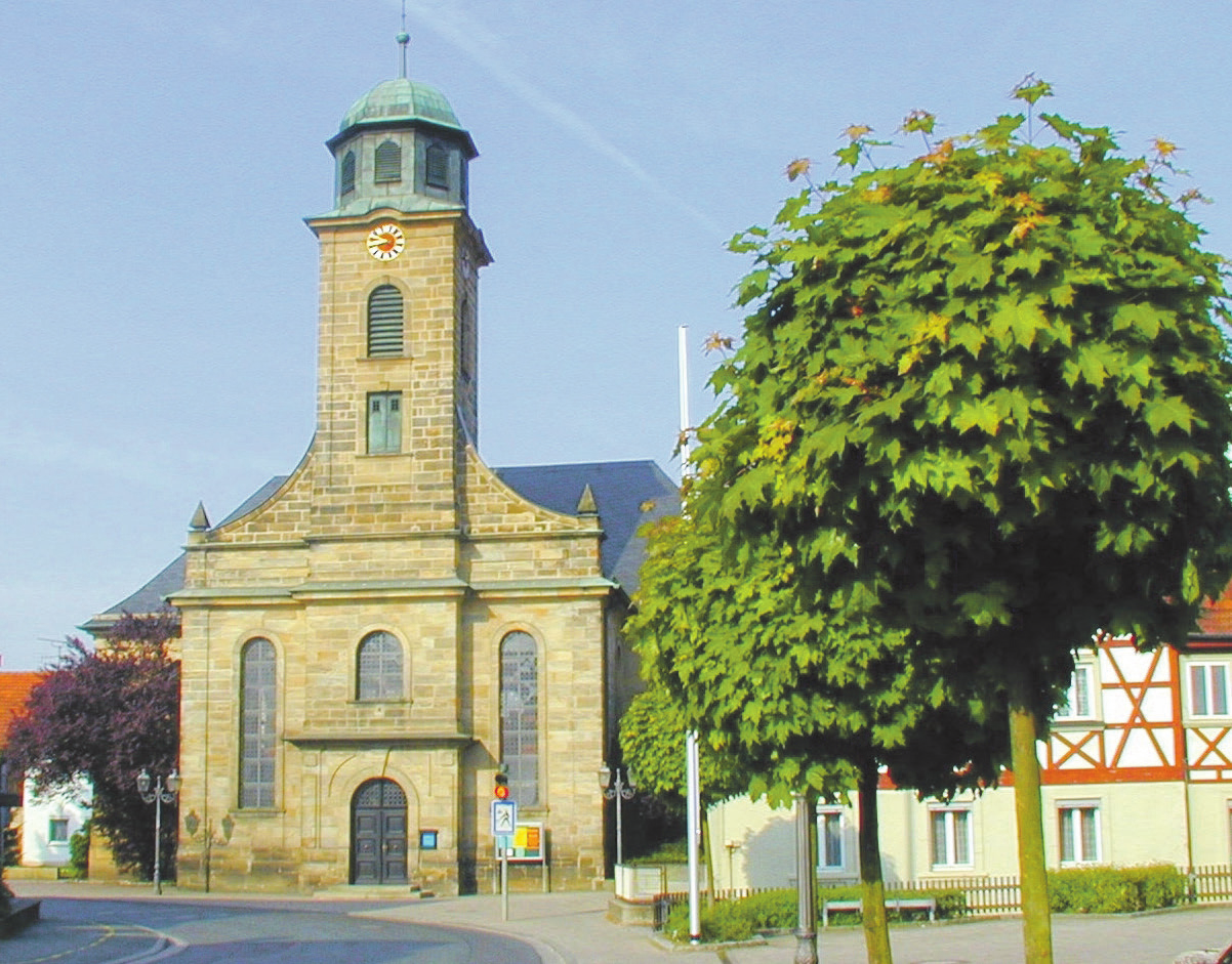 Im Zentrum der Gemeinde: die Johanneskirche in Michelau Foto: Gemeinde Michelau i. Ofr.