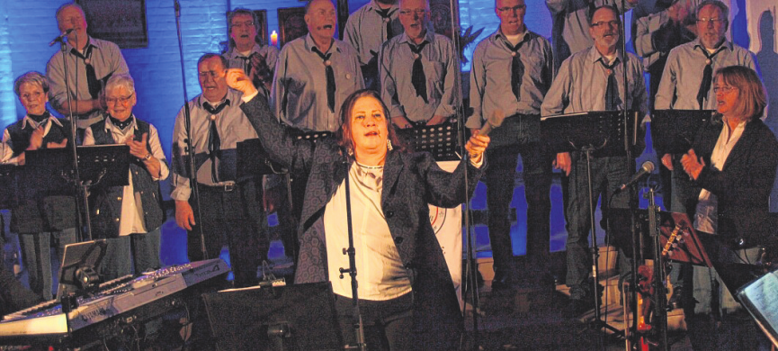 2015 hatte der Chor in der Kirche in Todenbüttel einen umjubelten Auftritt mit Kathy Kelly.