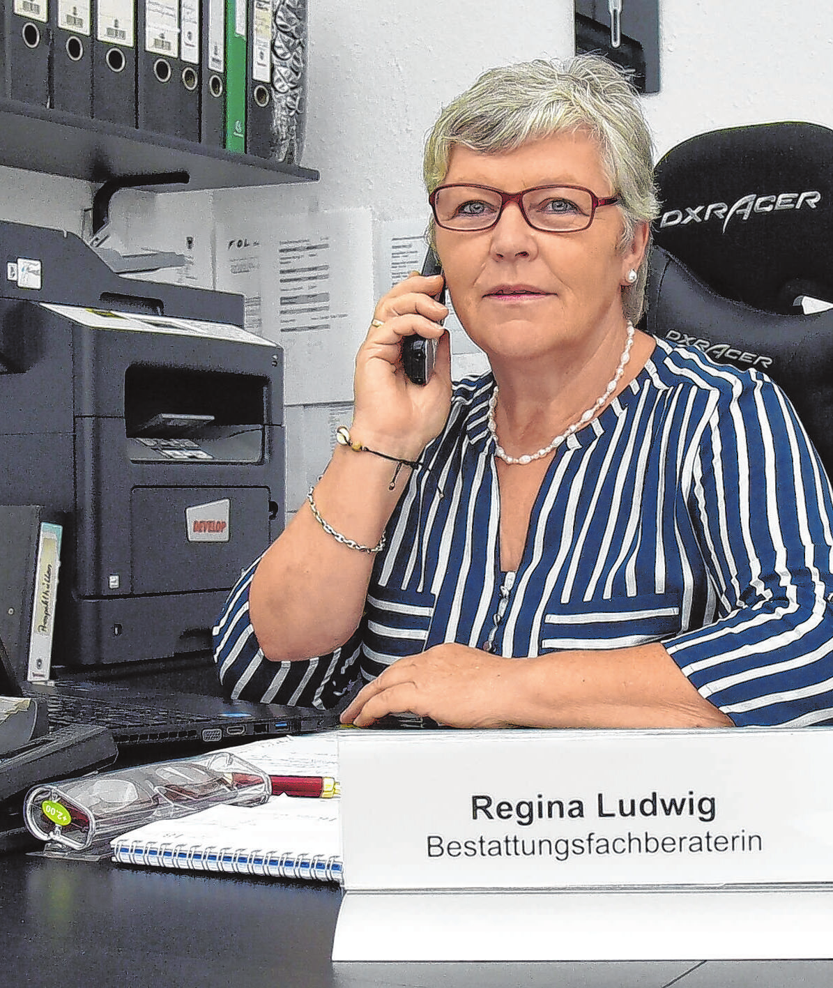 In Letschin ist Bestattungsfachberaterin Regina Ludwig Ansprechpartnerin.