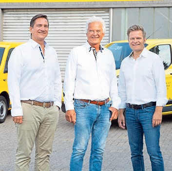 Die Leitung der Unternehmensgruppe mit Gerrit Petersen, Rolf Petersen und Stephan Ernst-Petersen setzt auf Kontinuität und zukunftssichere Technologien (von links). FOTO: ROLF PETERSEN GMBH