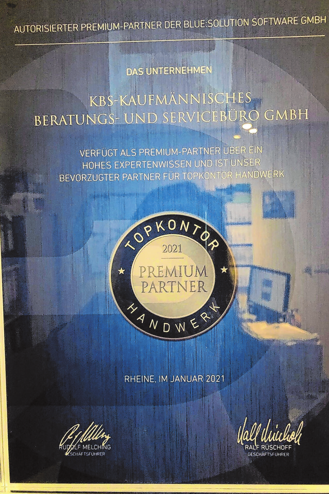 Zertifikat als TopHandwerk Premium-Partner