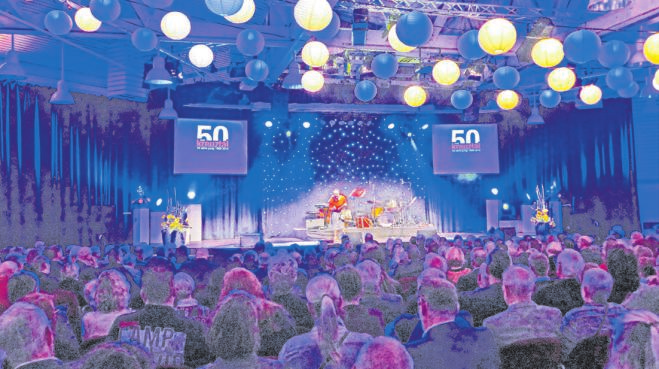 Stilvoll feierte die Stadt Kreuztal ihren 50. Geburtstag mit einer Gala im Januar 2019 - die vorletzte Veranstaltung überhaupt. Foto: bjö