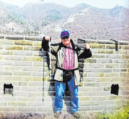 Das Foto hat nicht jeder von sich: Johannes Jurke an der chinesischen Mauer. Foto: privat 