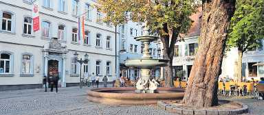 Blick auf den Kaiserbrunnen in der Steinstraße. FOTO: MWL 