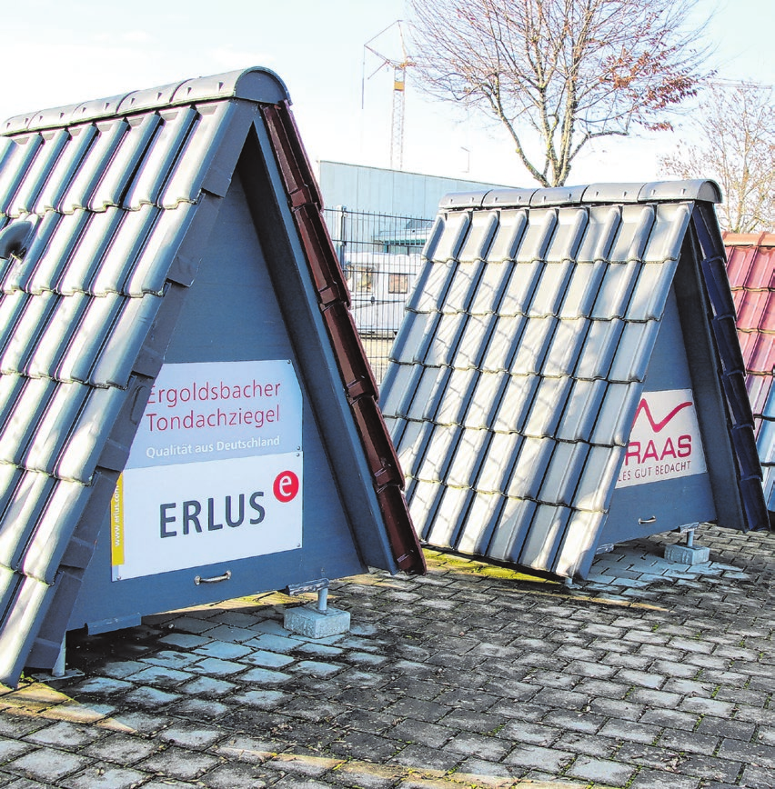 Ausstellung auf dem Außengelände: Die Kunden können sich vor Ort ein Bild machen.