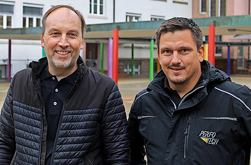 Hauptorganisatoren Joachim Schlageter (li.) und Lukas Berndt