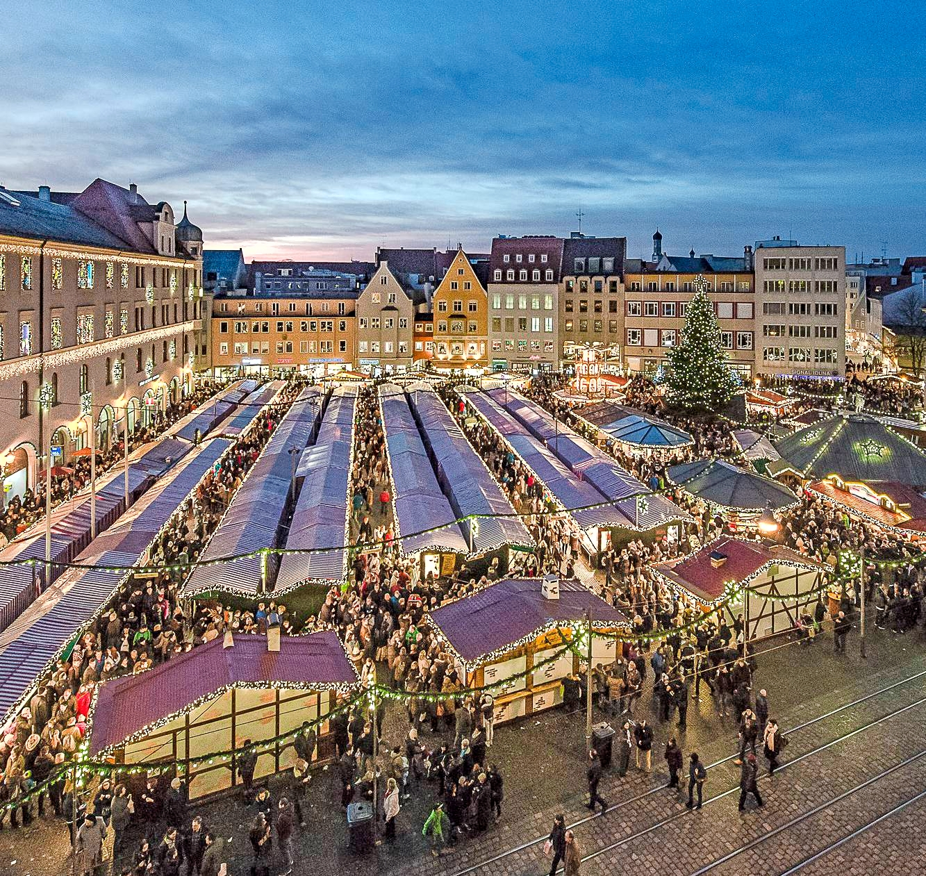 Seit mehr als 500 Jahren gibt es den Christkindlesmarkt. Foto: Stadt Augsburg