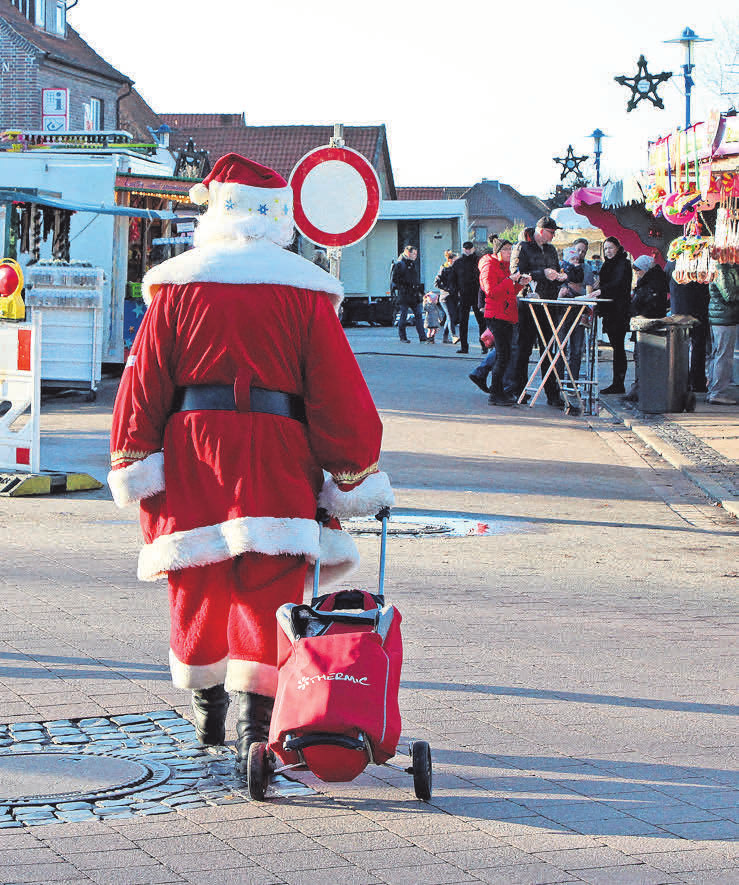 Der Weihnachtsmann hat seinen Besuch an beiden Weihnachtsmarkt-Tagen angekündigt.