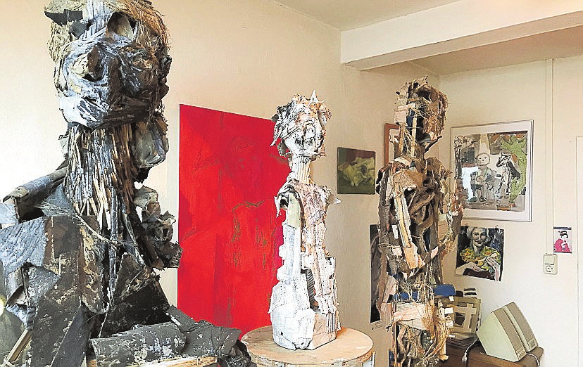 Auch Skulpturen entstehen in dem Atelier von Mariana González Alberti in Barop.