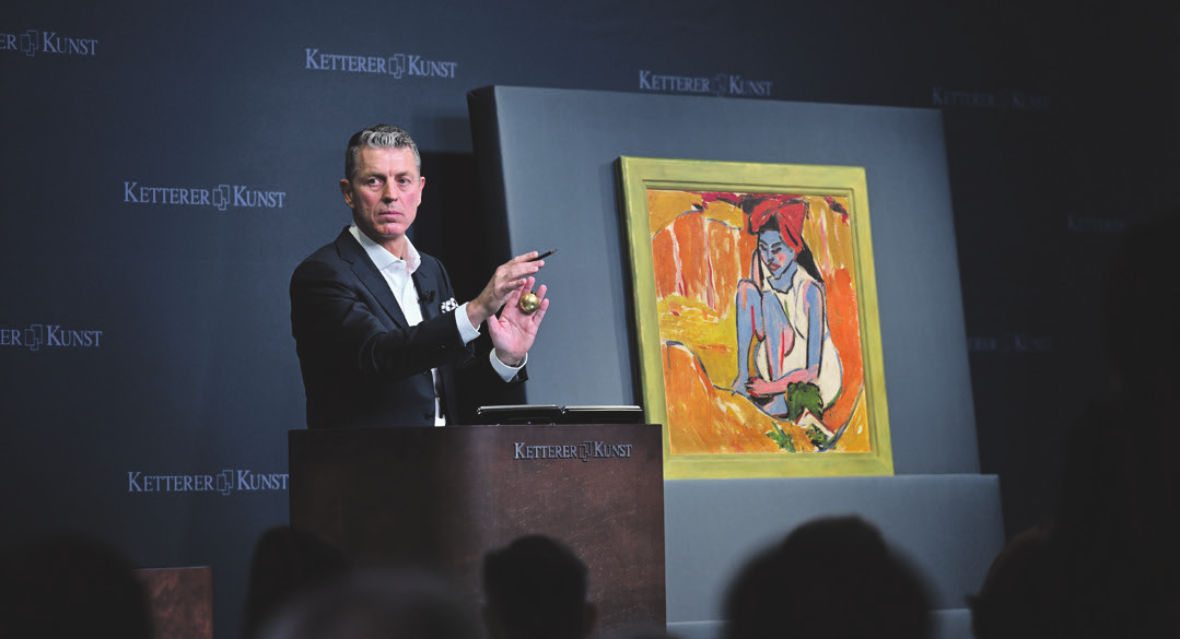 Robert Ketterer bei der Dezember-Auktion. Foto: Ketterer Kunst