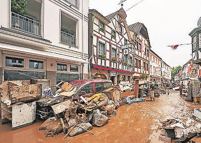 So sah es wenige Tage nach der Flut in Bad-Neuenahr-Ahrweiler aus. FOTO: THOMAS FREY/DPA