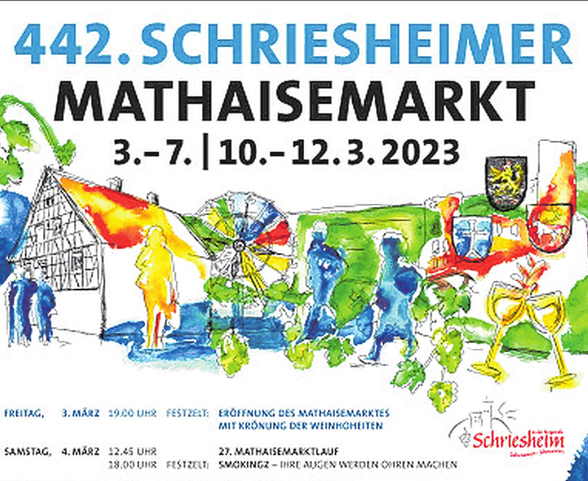 Bunt und informativ sind die Plakate für den anstehenden Mathaisemarkt - und eine kleine Revolution, was die Zählung betrifft. BILD: STADT