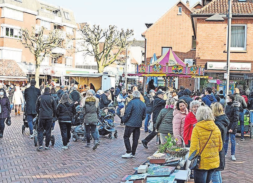 Die Marktstraße und der Thie werden an diesem Sonntag zum Frühlingsmarkt mit musikalischem Rahmenprogramm. Foto: Stadtmarketingverein