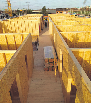 Klimaschutz: Die Jaimee-Studierendenapartments sind in Holzbauweise erstellt und damit CO2-Speicher. Foto: Holzbau Bernads GmbH