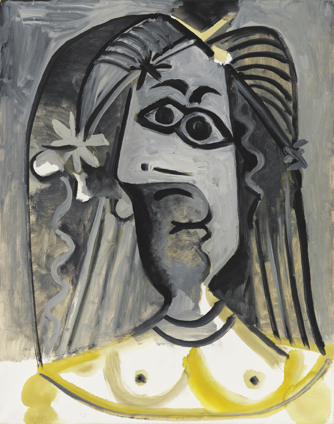 Pablo Picasso (1881-1973) Buste de femme | 1971 | Öl auf Leinwand | 92 x 72,5 cm Zervos Vol. 33, WVZ.-Nr. 156 Taxe: 1.500.000 - 2.500.000 EUR, Versteigerung am 5. und 6. Juni 2023. Foto: Van Ham<br/><br/>
