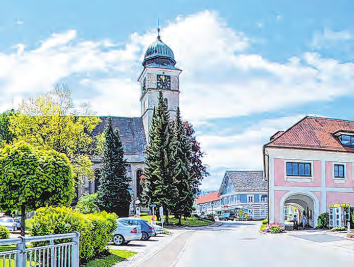 Blick auf das Ortszentrum. Fotos: Gemeinde Pettenbach<br draggable="true" data-highlightable="1" id="in3ll"/>