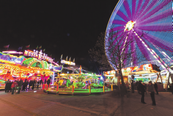 Die abendliche Kirmes in Herford