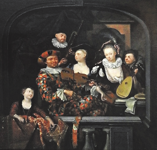 Willem van Mieris, Gesellige Musikanten, Niederlande 17. Jh.