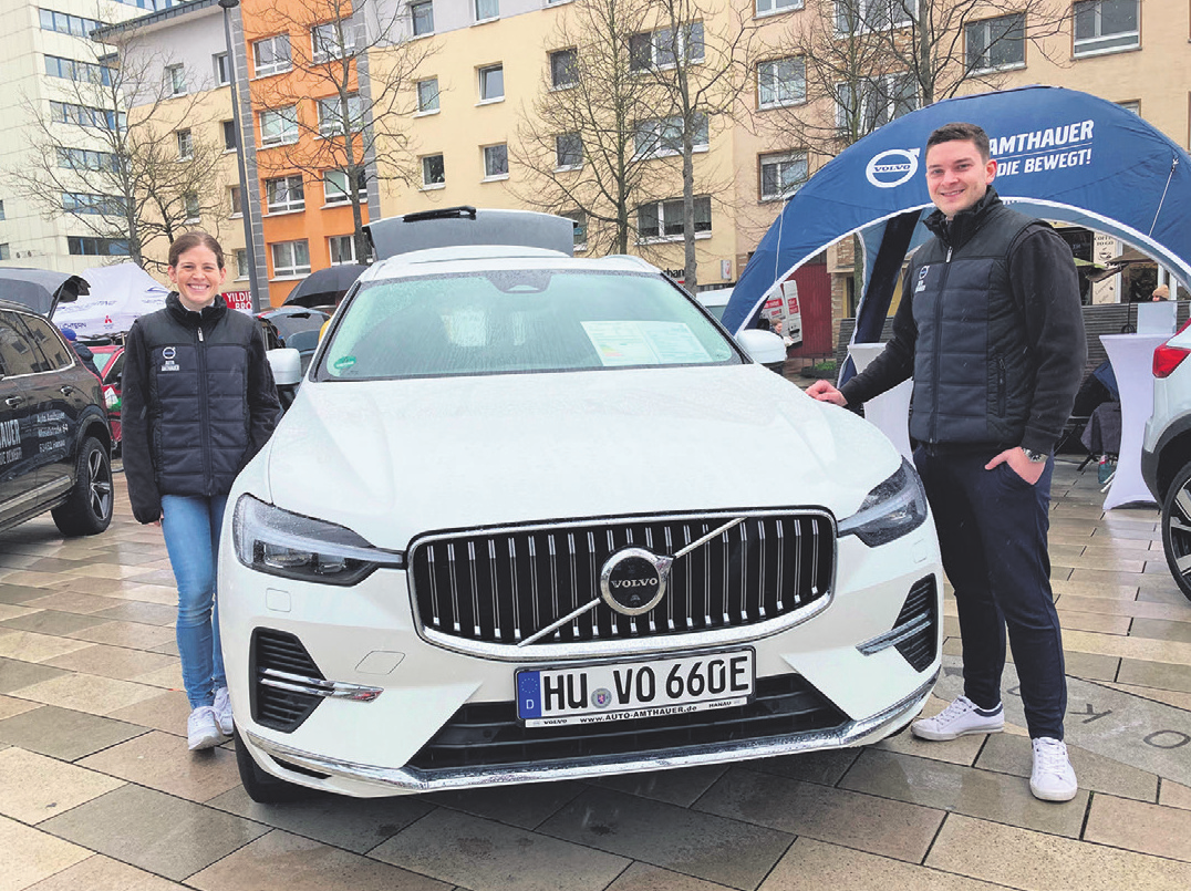 Geräumig: Das Hanauer Autohaus Amthauer lädt zum Probesitzen im Volvo XC 60.