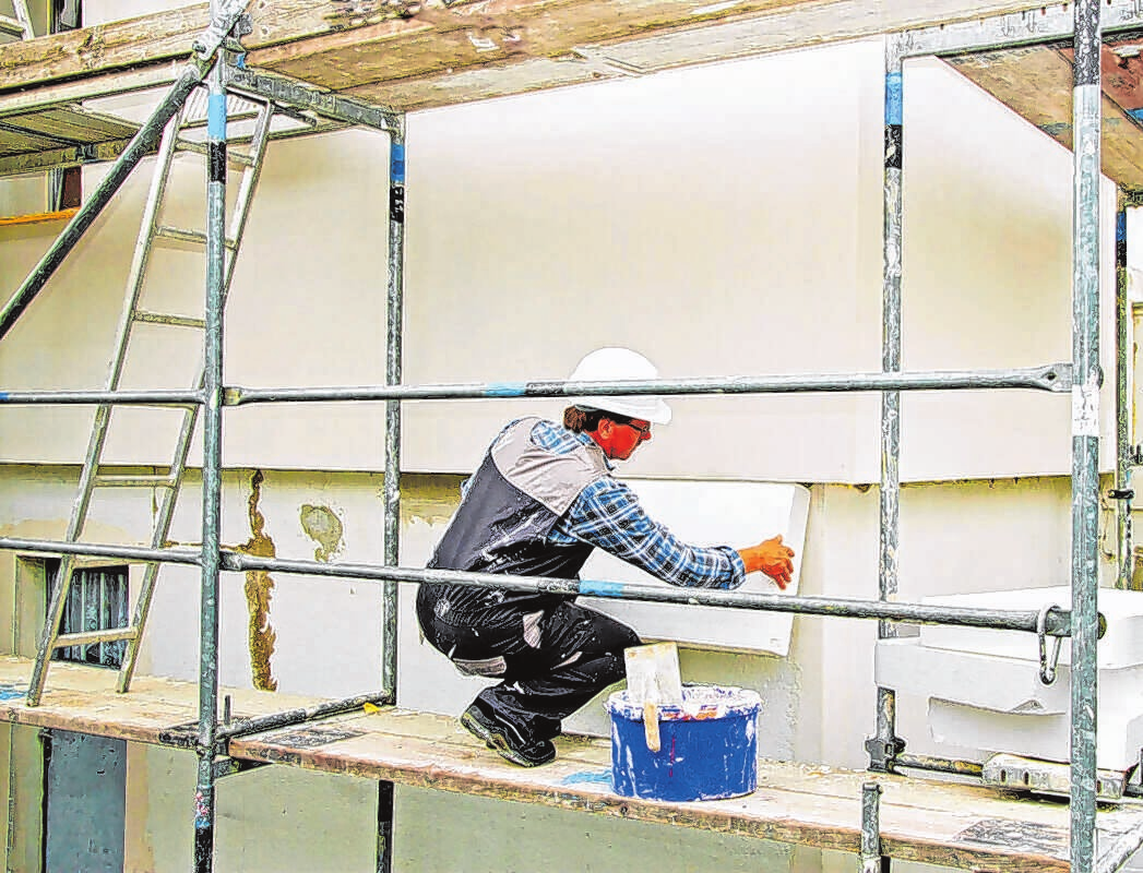 Jede Einrüstung wird ,,maßgeschneidert" und optimal an das Bauwerk angepasst. Archivfoto