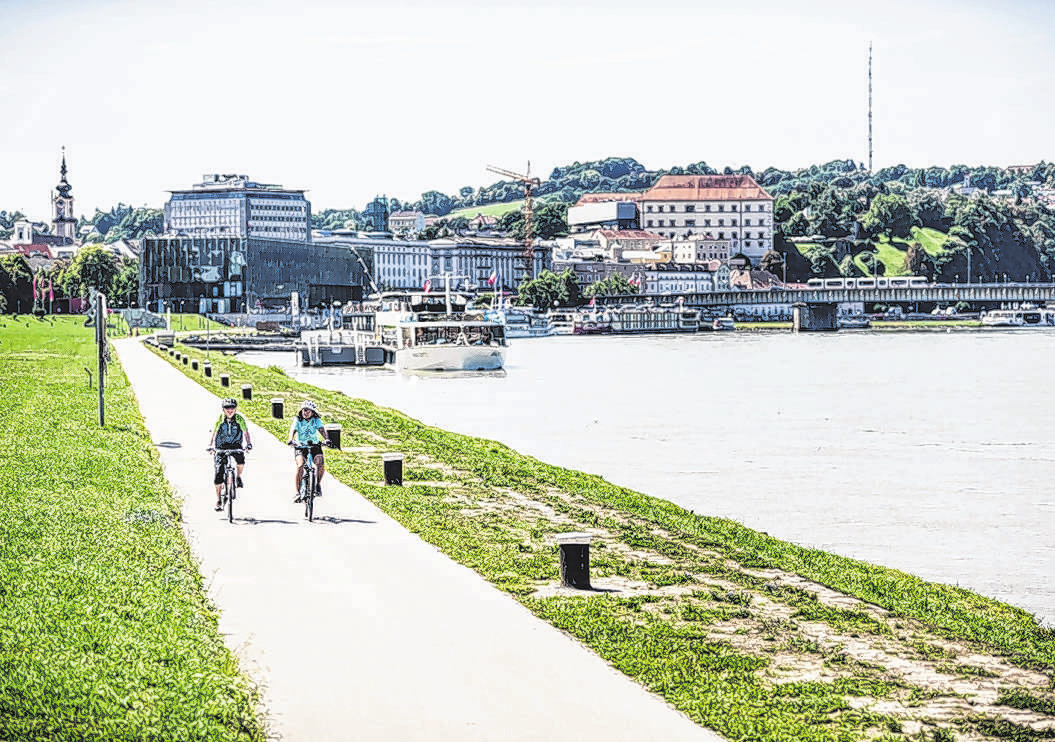 Von Linz aus startet die dritte Etappe des Donauradwegs. Foto: OÖ Tourismus/Moritz Ablinger<br/><br/>