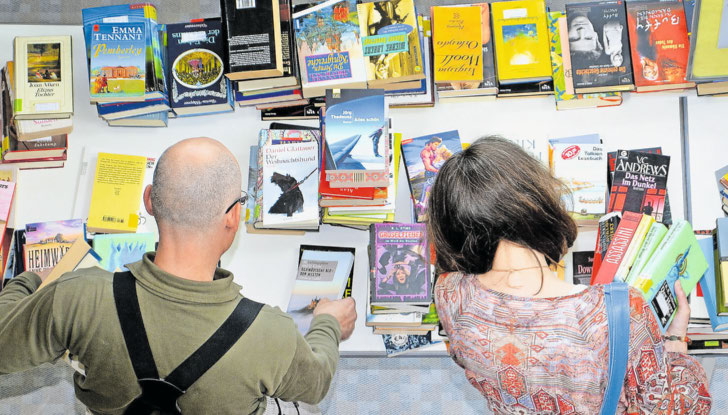 Der Bücherflohmarkt findet am 8. Juli statt.