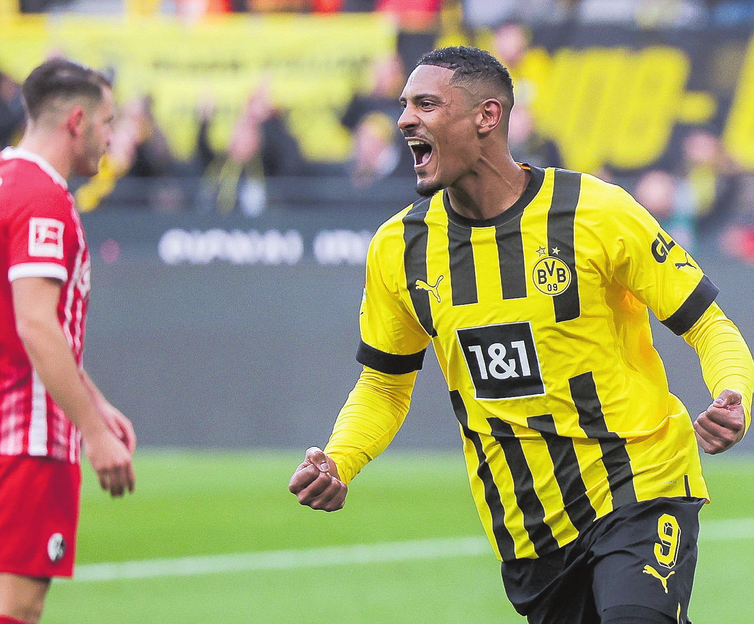 Ganz Dortmund litt mit ihm - bei seinem Premierentreffer jubelte ganz Dortmund mit Sebastien Haller. FOTO IMAGO