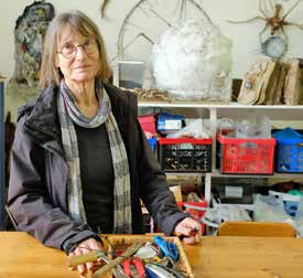 Ilse Hilpert ist fast täglich in ihrem Atelier an der Königsstraße beim künstlerischen Wirken anzutreffen.