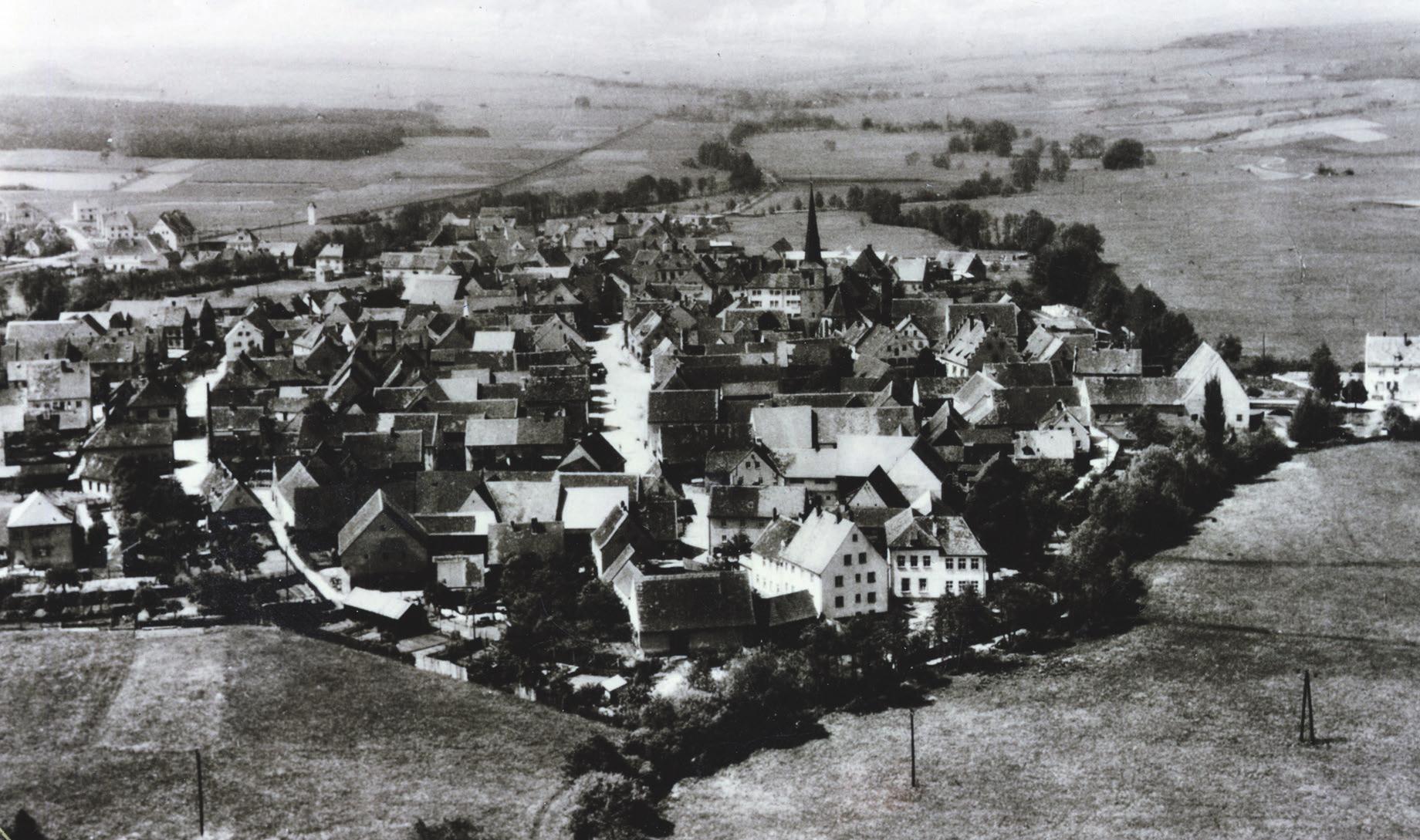 Der historische Blick aufs Burgebracher Ei, Ansicht von Süd-Osten. Foto: MarktBurgebrach