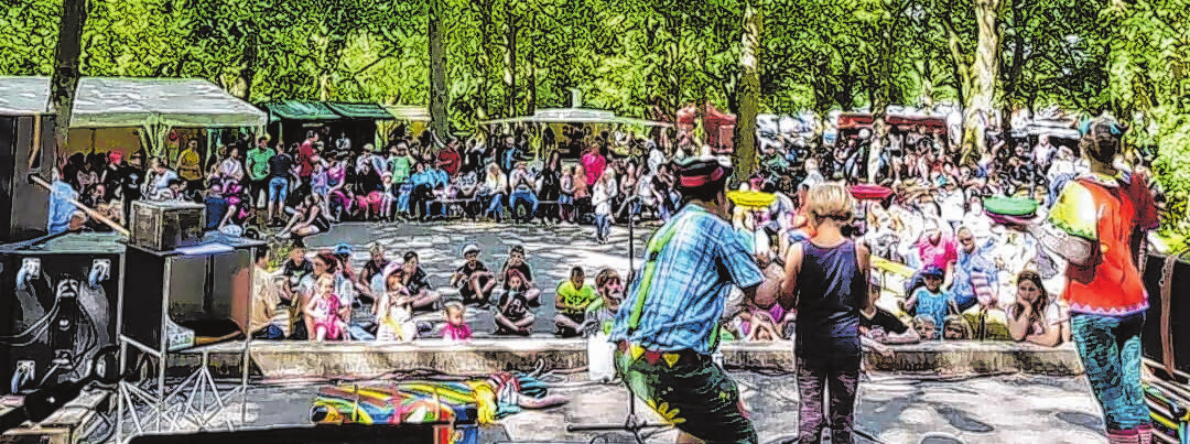 Auf dem Schützenplatz wird am Samstag, 10. Juni 2023, wieder gefeiert - auf der Bühne stehen unter anderem Kinder der Kita „Knirpsenstadt“. Bildquelle: Heimatverein Rhinow