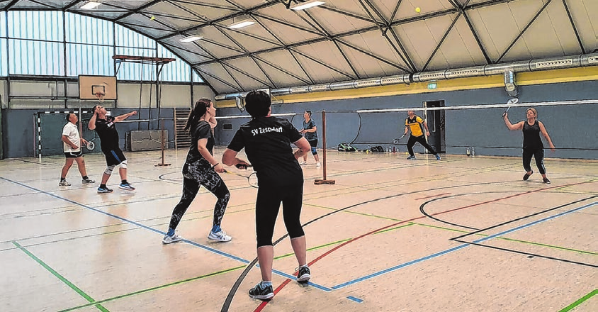 Auch Badminton ist in Zeschdorf angesagt.