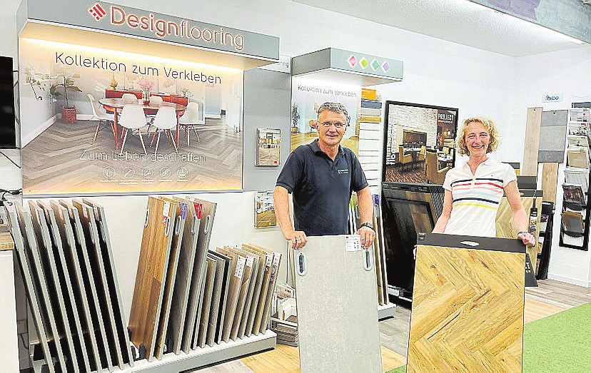 Im Untergeschoss flooring“-Studio hat Torlop Bodentraum nun ein „Designfür Vinylböden eingerichtet.