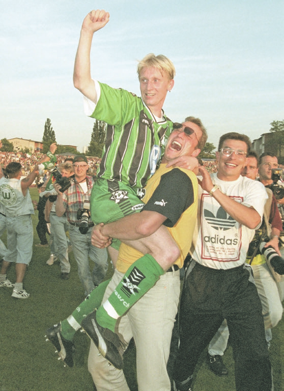 Mit Roy Präger gelang dem VfL Wolfsburg 1997 der Sprung in die Bundesliga. Foto: imago/WAZ-Archiv