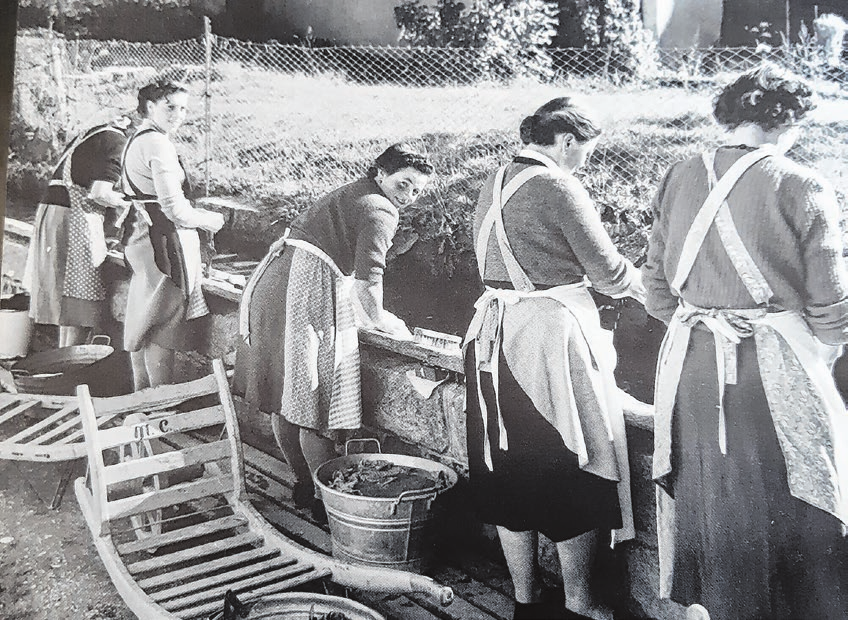 Waschtag einst in Wessingen. Das war kein Vergnügen.