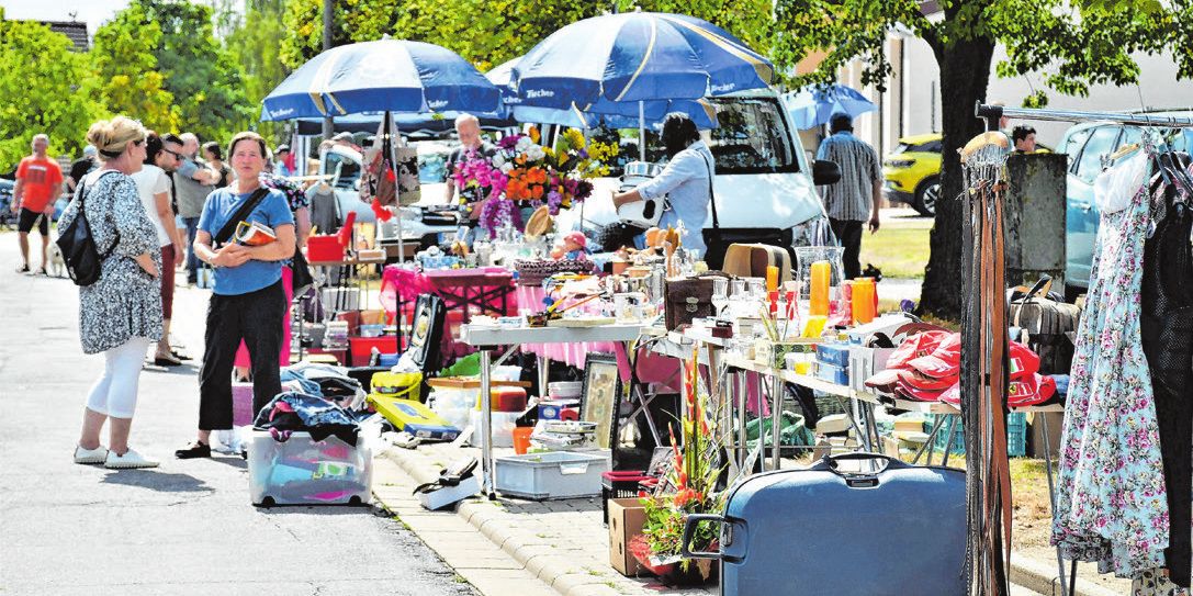 Am Sonntag findet ab 10 Uhr ein Grafflmarkt an der Frankenstraße statt. Fotos: Gudrun Schwarz-Köhler