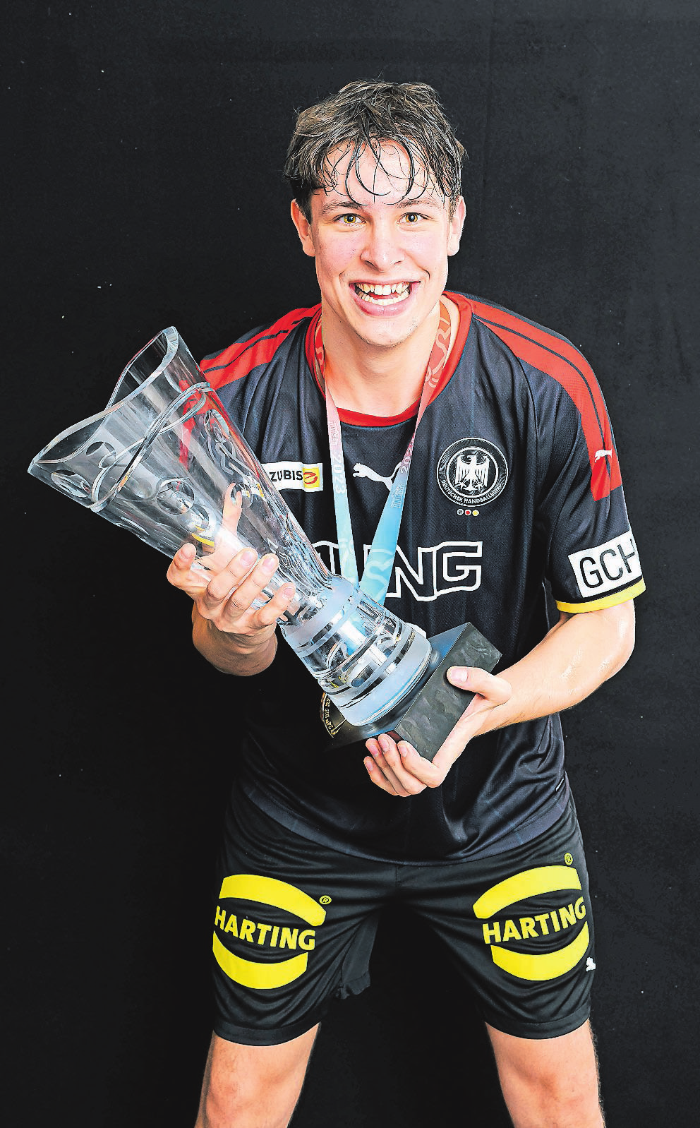 Sören Steinhaus vom TSV Bayer Dormagen konnte mit der deutschen U21-Nationalmannschaft den Gewinn des WM-Pokals feiern. FOTO: IMAGO/MARCUS WOLF