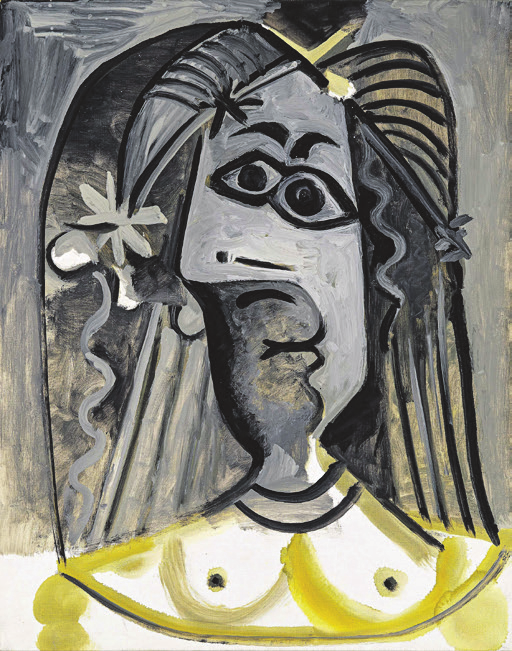 Pablo Picasso (1881-1973) | Buste de femme | 1971 | Öl auf Leinwand | 92 x 72,5 cm | versteigert für 4.350.000 € am 05.06.2023. Foto: Auktionshaus Van Ham<br/><br/>
